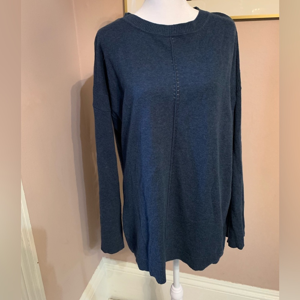 Thought Navy Crew Neck Sweater, Grandpacore, Scandi Girl, Eclectic Grandpa